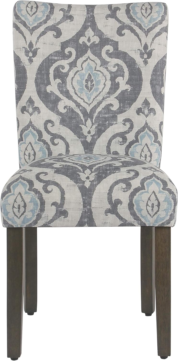 HomePop Parsons Classic Upholstered Accent Dining Chair, Set of 2, Suri Blue - Image 9