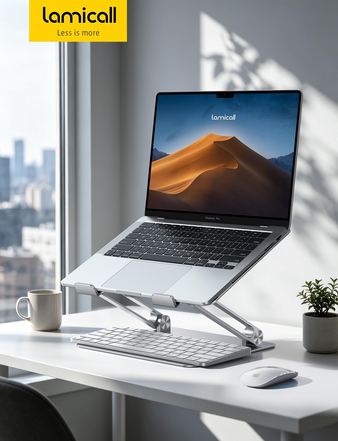 Lamicall Aluminum Laptop Stand for Desk for MacBook Air Pro Neo 10-17.3'' - Image 7