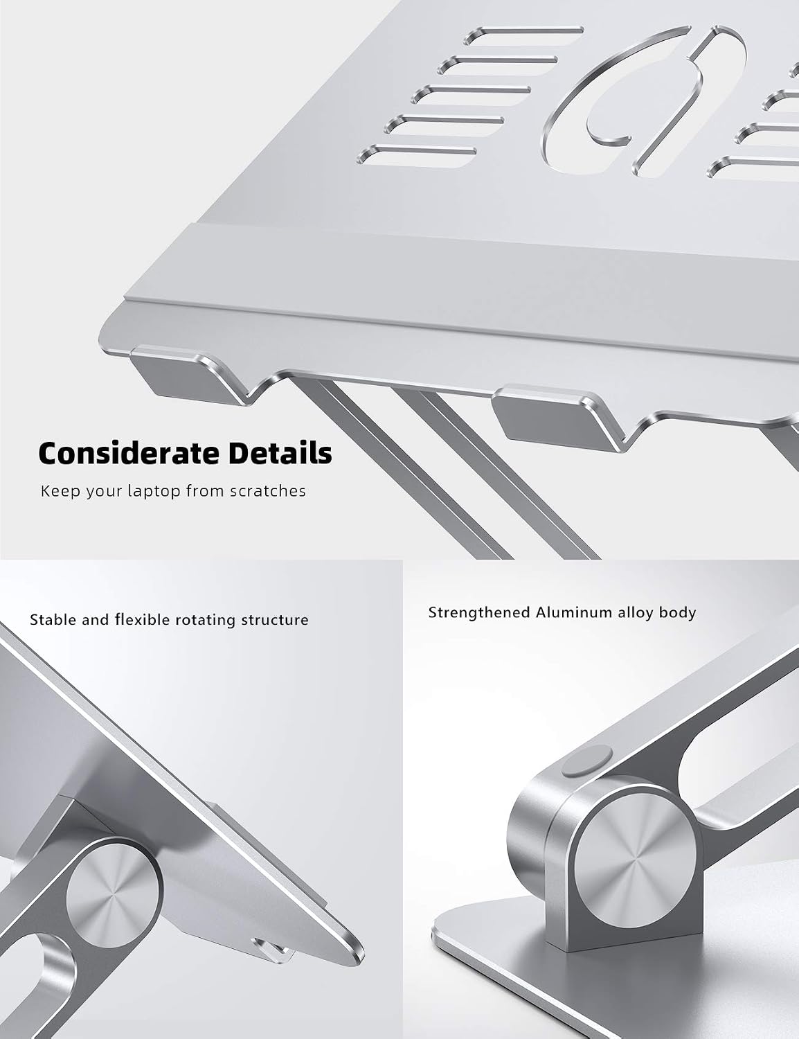 Lamicall Aluminum Laptop Stand for Desk for MacBook Air Pro Neo 10-17.3'' - Image 8